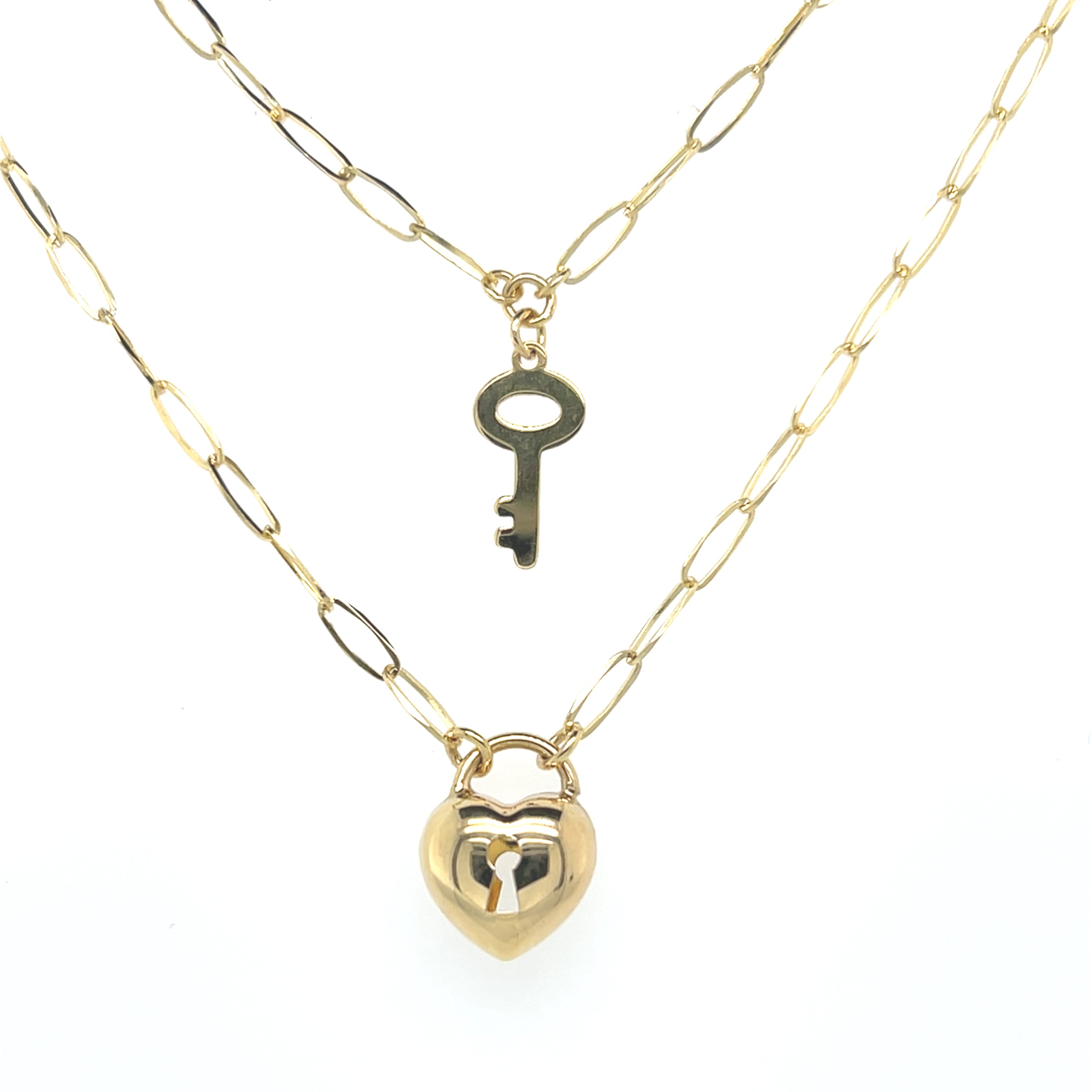 Padlock and Key Necklace