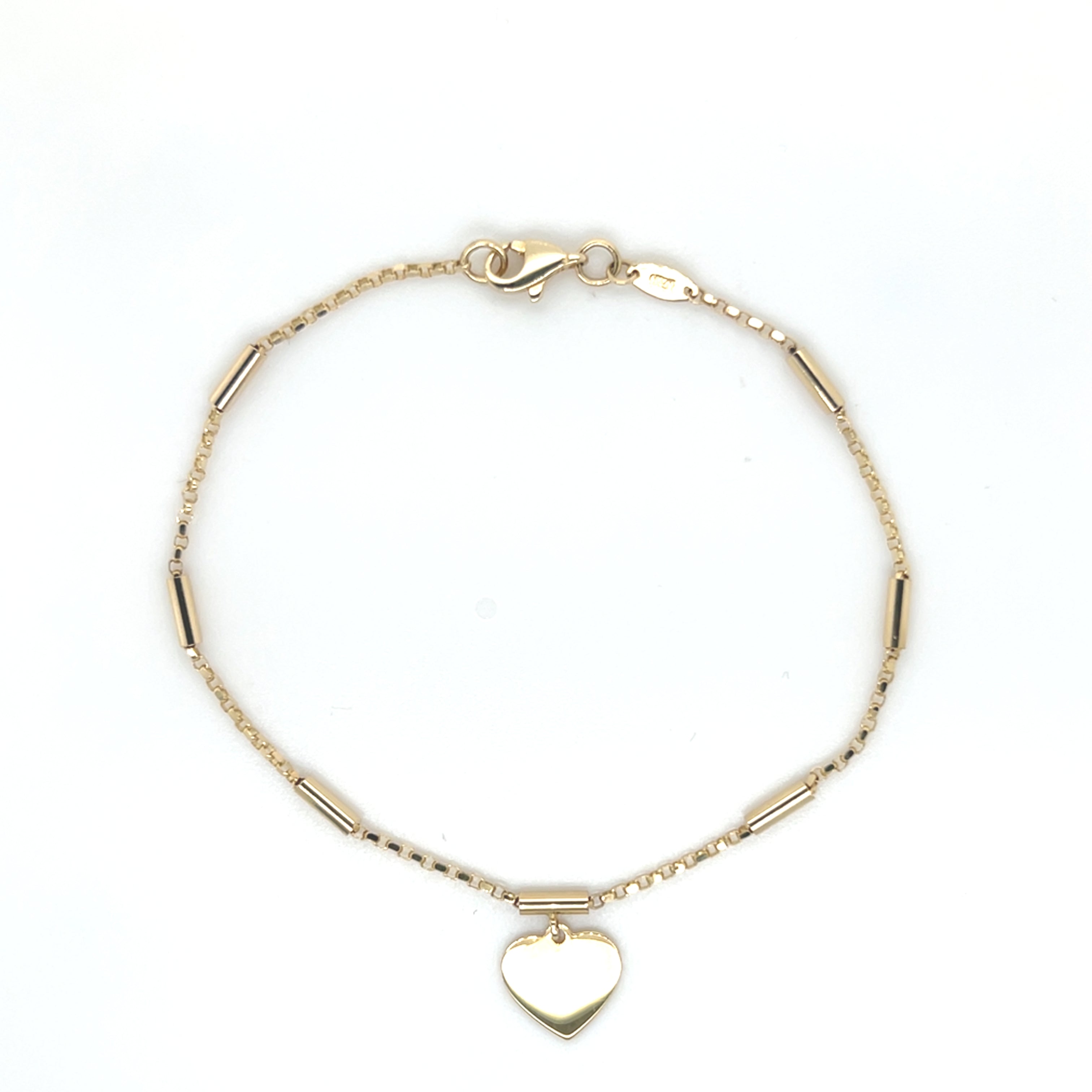 Bars and Heart Bracelet
