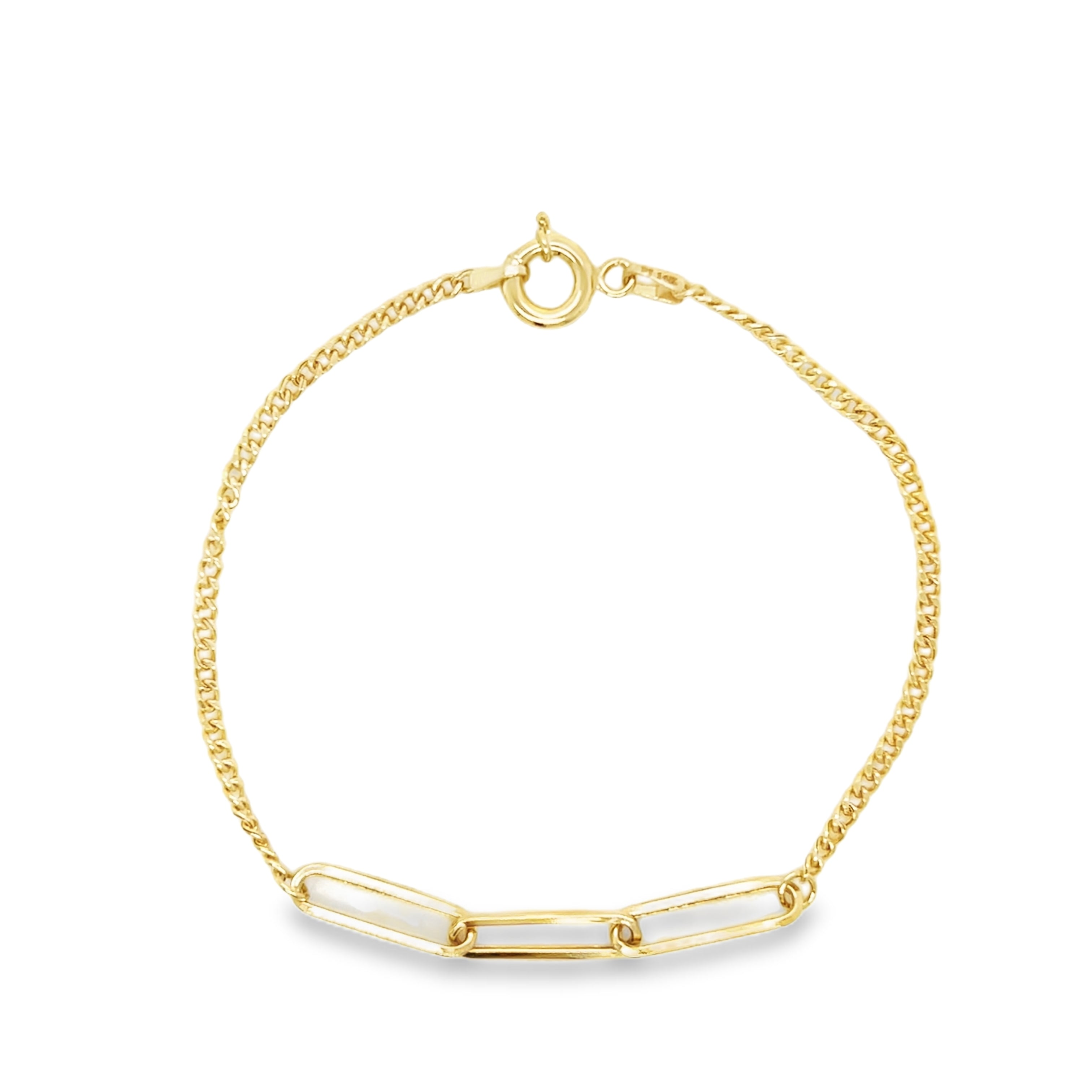 Combo  Bracelet - Paperclip & Curb