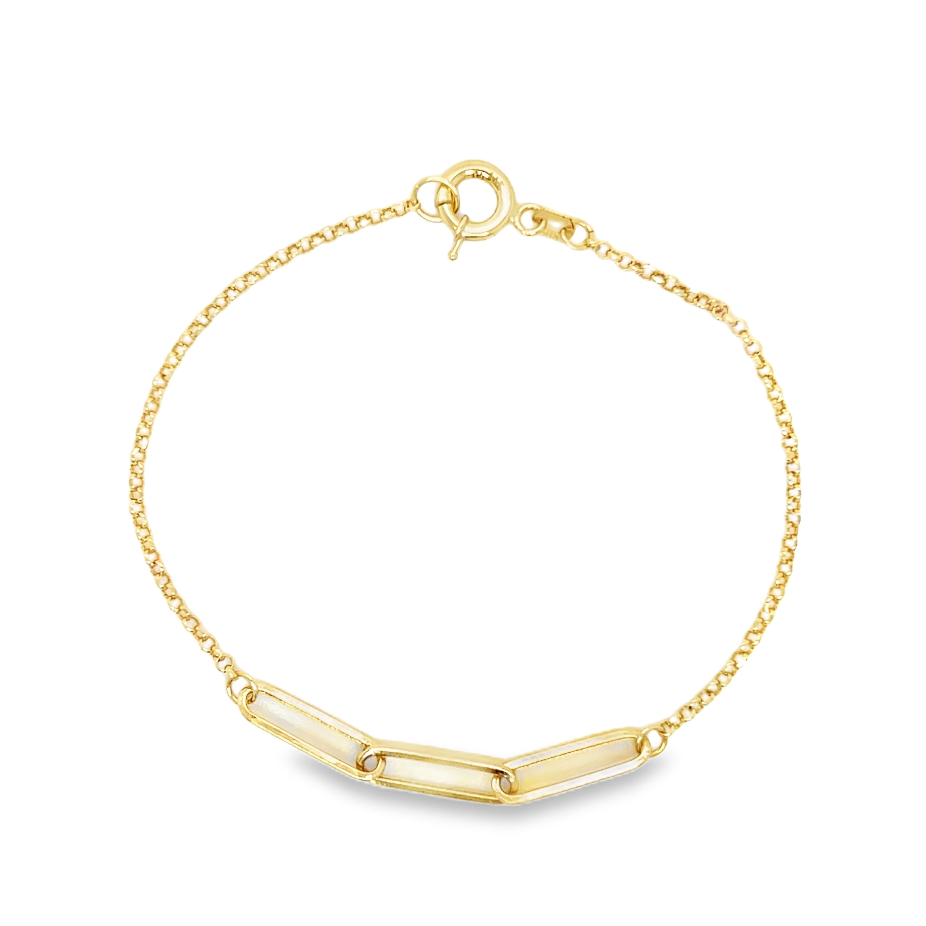 Combo Bracelet "2" - Paperclip & Rolo