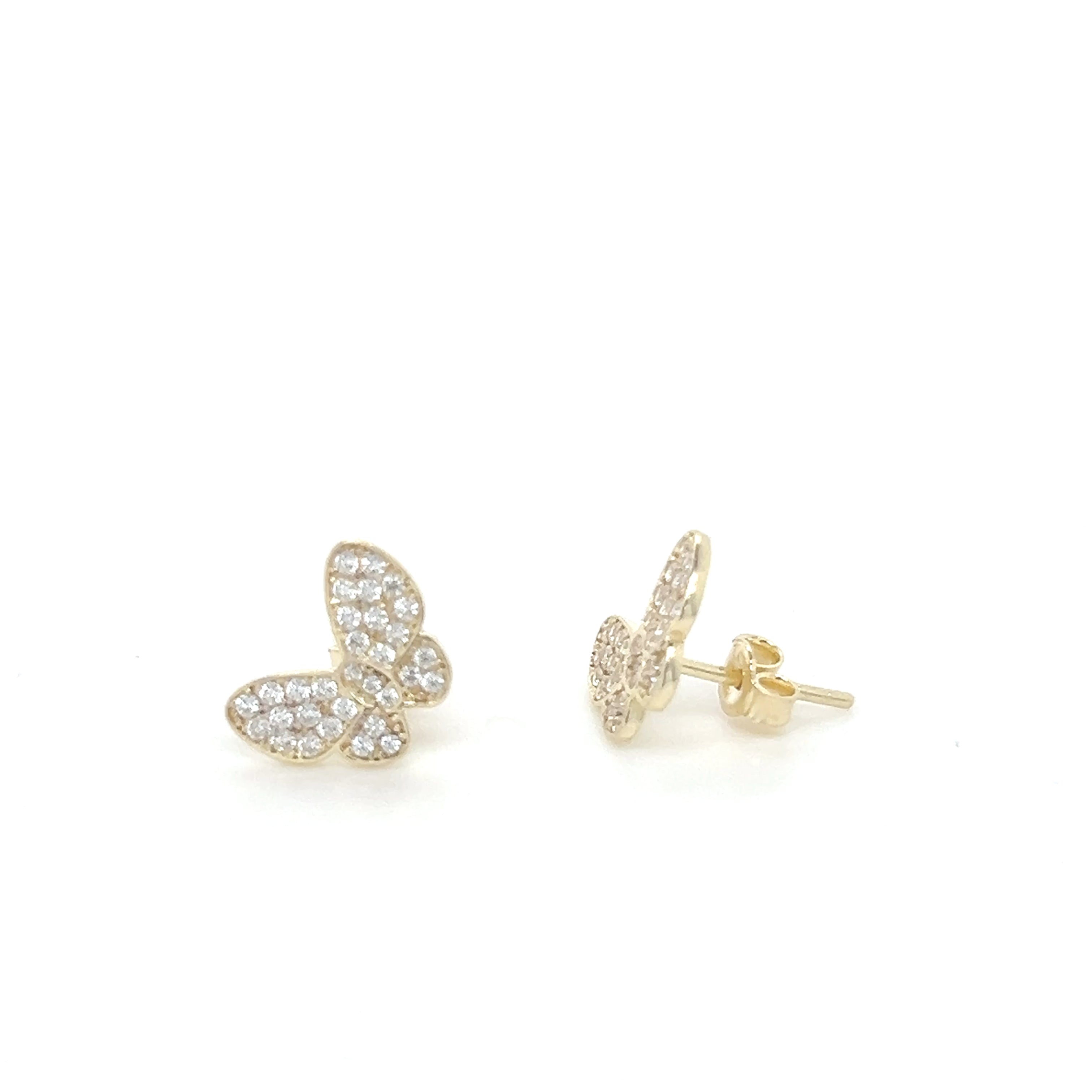Flat Butterfly Earrings