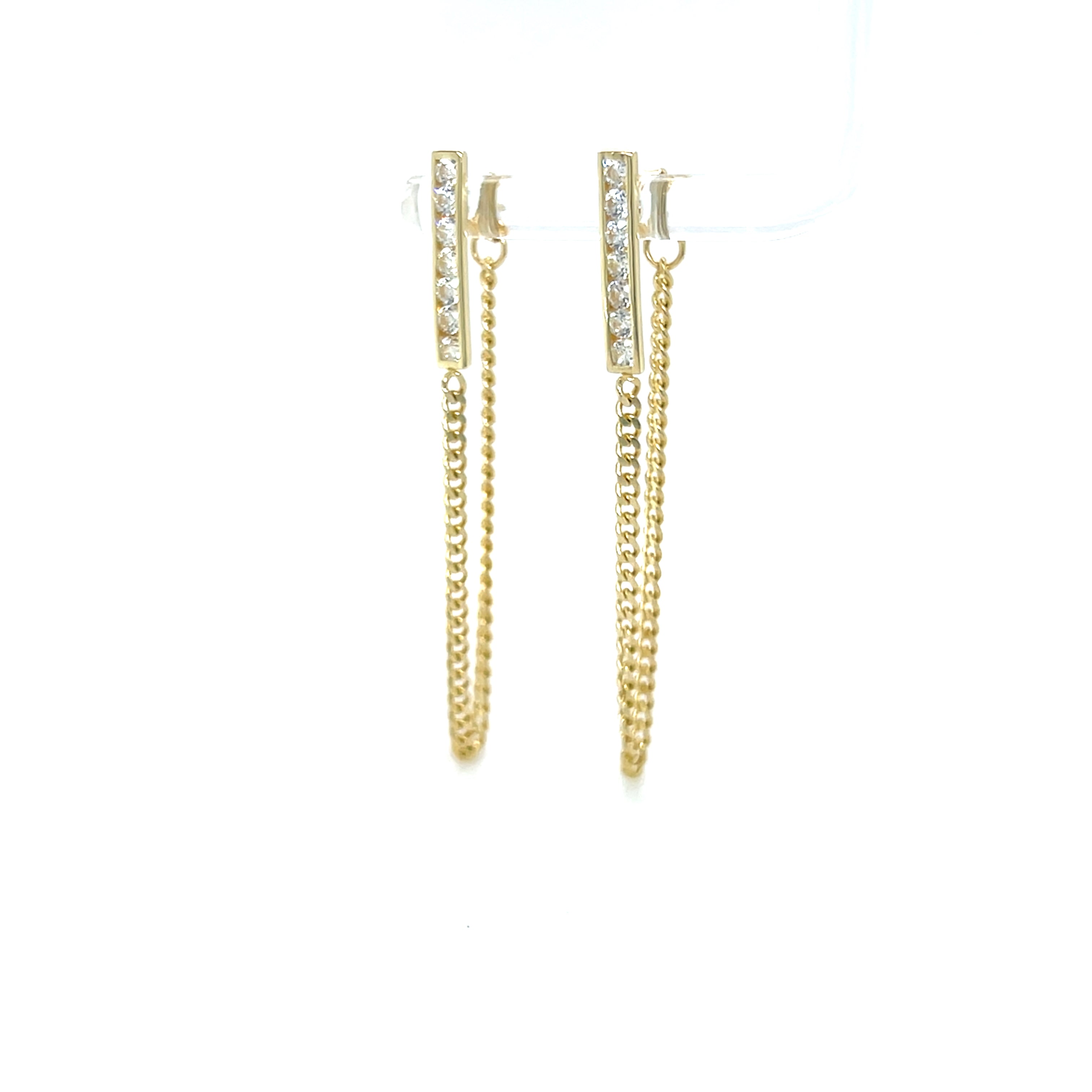 Chain Earrings Stud