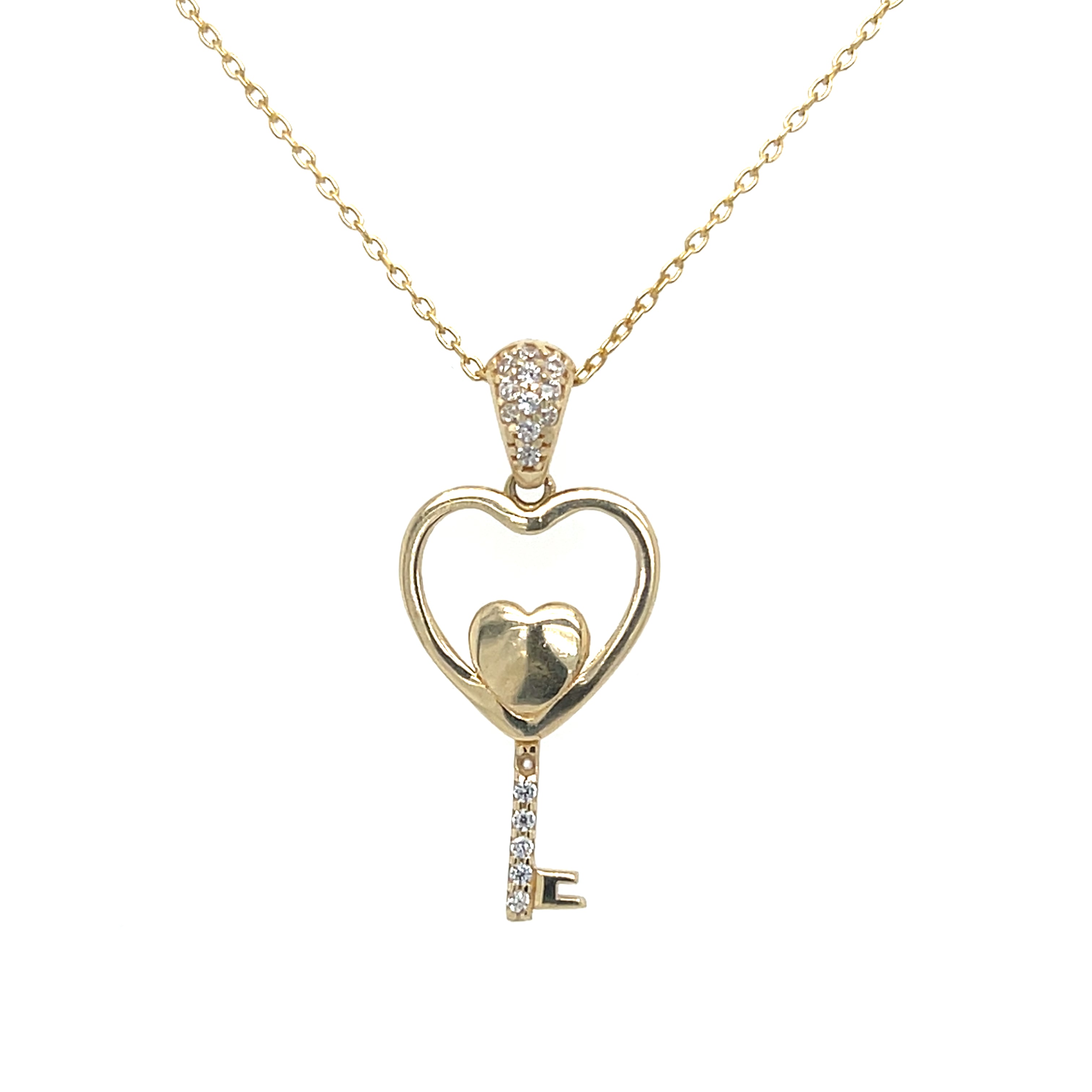Heart Key Necklace