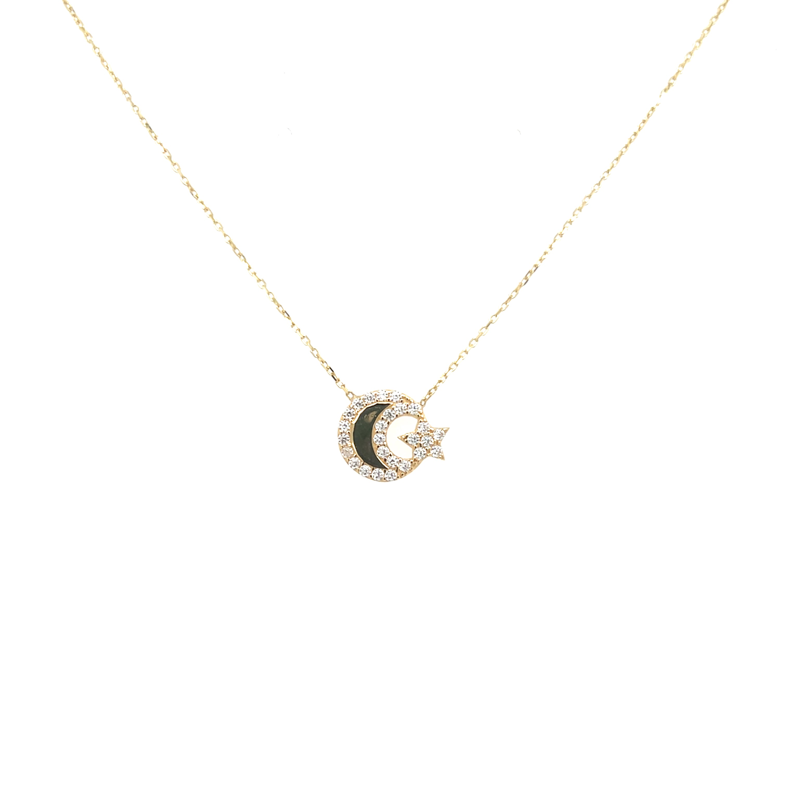 Half Moon and Star Necklace