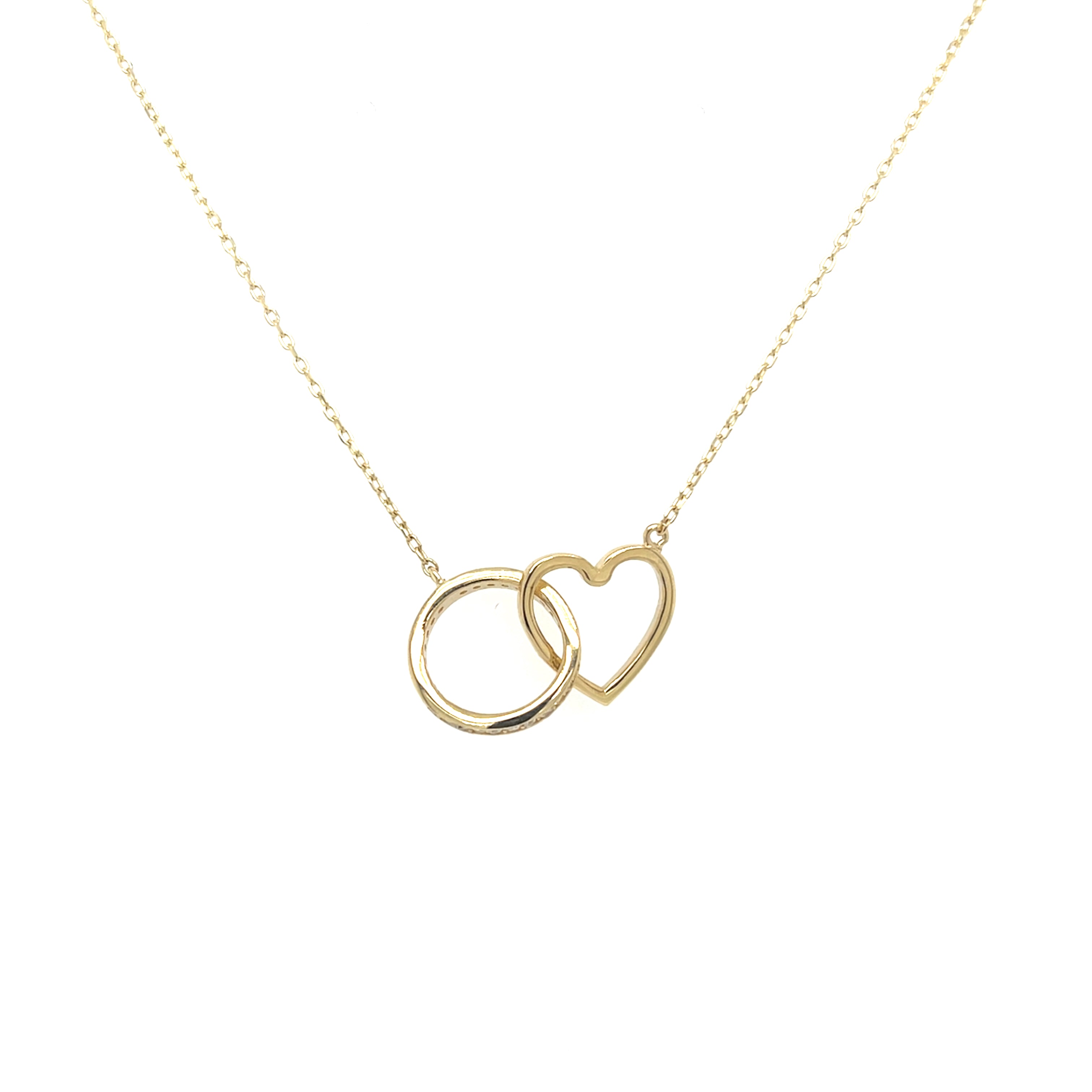 Eternity Ring and Heart Necklace