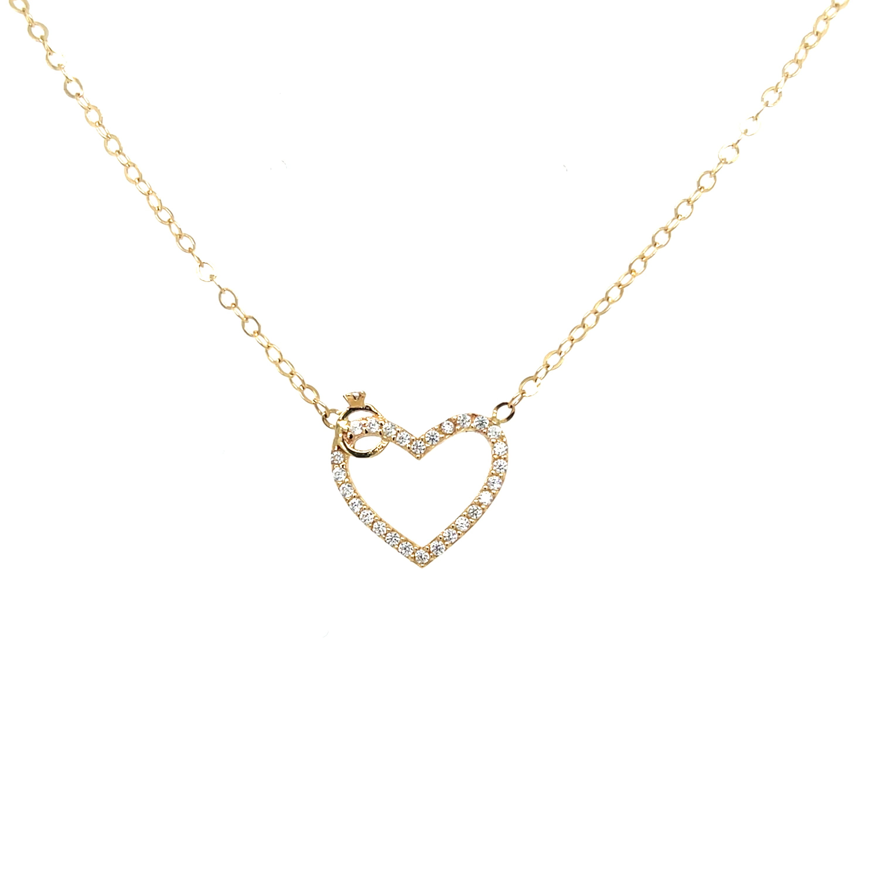 Heart and Ring Necklace