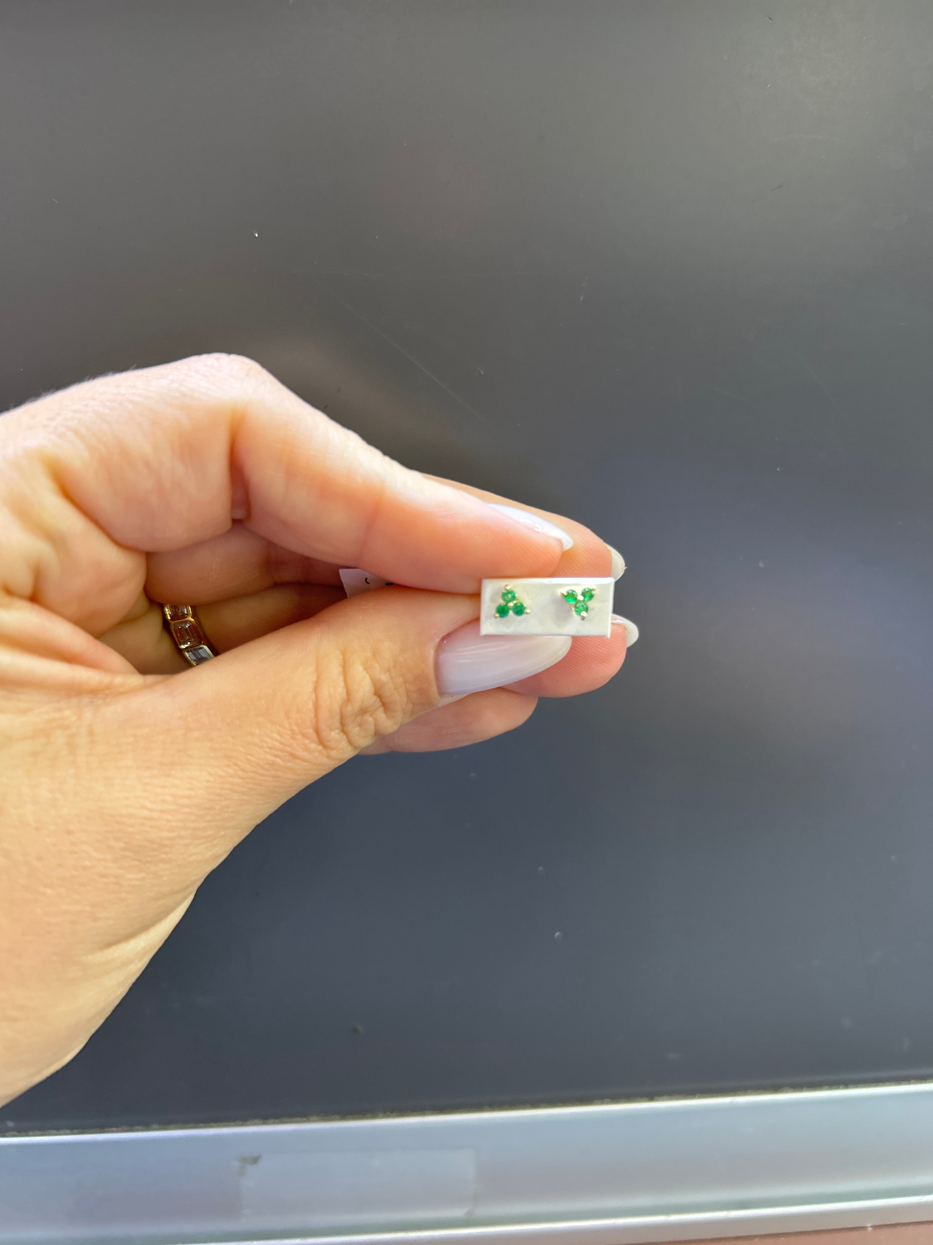 Natural Emeralds Earrings