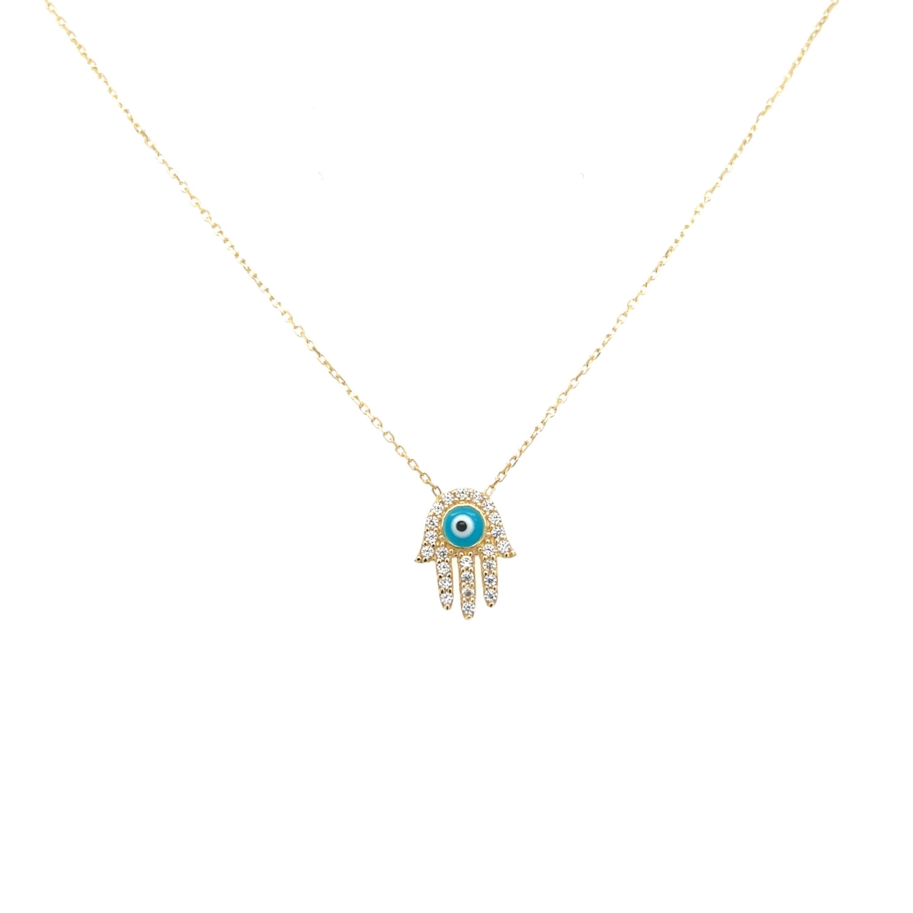 Hamsa Hand /  Evil Eye Necklace