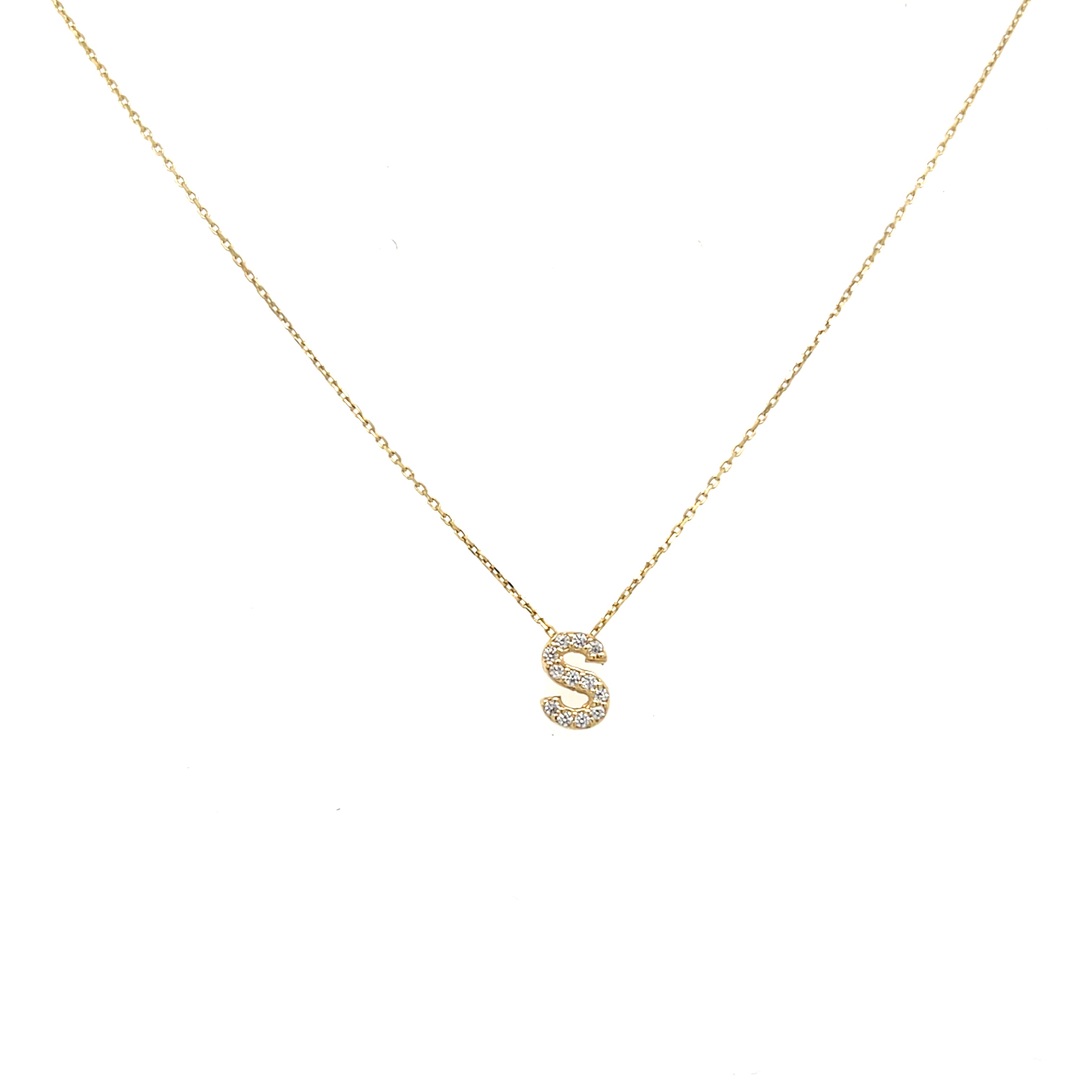 Elegant Gold Initial Necklace